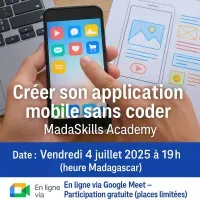 Créer son application mobile sans coder - MadaSkills Academy